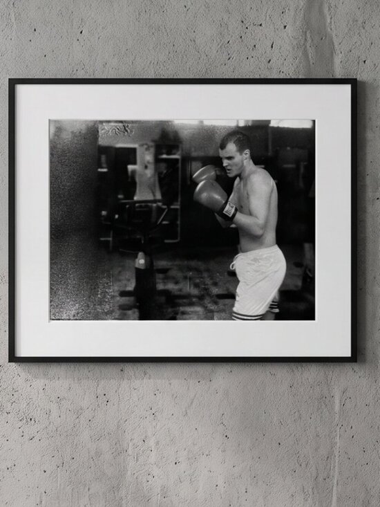 Other - Photograph Silver Gelatin Print Janine Gordon Signed 20x24" B/W Boxing Gleasons